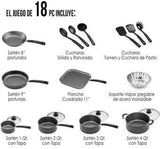 Bateria De Cocina Sartenes Tramontina Primaware 18 Piezas