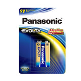 PILA PANASONIC EVOLTA ALCALINA 9V CON 6 UNIDADES