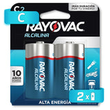 PILA RAYOVAC ALCALINA C CON 2 UNIDADES 1.5V 814-2LA.01