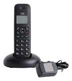 Teléfono Inalámbrico Lm-521 Con Detec Llamadas Color Negro