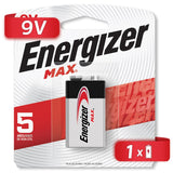 Pila Energizer Max Alcalina 9v Cuadrada 522bp-1