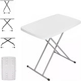 Mesa De Servicio Plegable 75 cm Altura Ajustable 3 ALTURAS