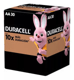 PILA DURACELL ALCALINA AA CON 30 UNIDADES 1.5V