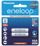 PILA PANASONIC RECARGABLE ENELOOP AAA CON 2 UNIDADES 800 MAH