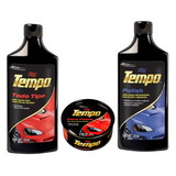 KIT CERA LIQUIDA + QUTA RAYONES PASTA + POLISH TEMPO COCHE